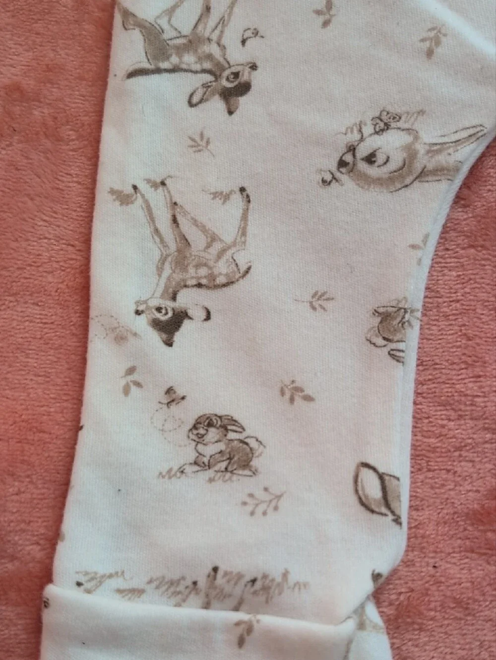 Disney Bambi 3/6m Matching Set With Beanie And Bib